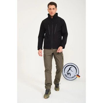 Q Steinbock Arthur Siyah Erkek Softshell Ceket