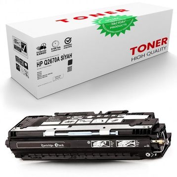 Q2670A 308A HP Siyah Muadil Toner