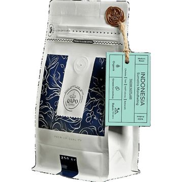 Qapo Coffee 250 gr Indonesia Sumatra Medium Roast Filtre Kahve