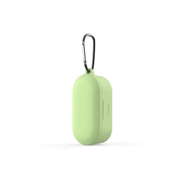 Qcy T1s/t2c Siyah Bluetooth Kulaklık İçin Silikon Koruma Kılıf+ Anahtarlık