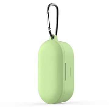 Qcy T1s/t2c Yeşil Bluetooth Kulaklık İçin Silikon Koruma Kılıf+ Anahtarlık