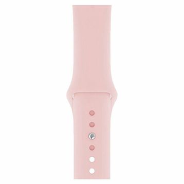 Qfit Apple Watch Uyumlu 42/44 mm Pembe Silikon Spor Kordon