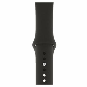 Qfit Apple Watch Uyumlu 42/44 mm Silikon Spor Siyah Kordon