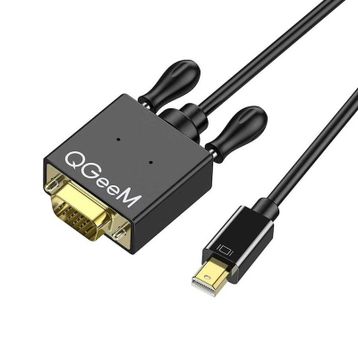 Qgeem QG-HD29 Siyah VGA to Mini Display Port Kablo