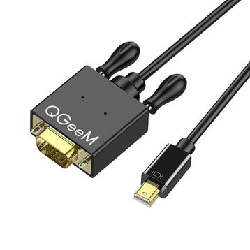 Qgeem QG-HD29 Siyah VGA to Mini Display Port Kablo