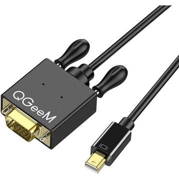 Qgeem QG-HD29 Siyah VGA to Mini Display Port Kablo