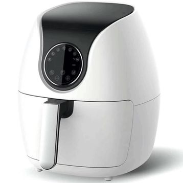 Qich 1200 W 5 lt Beyaz Led Alüminyum Sepet Airfryer