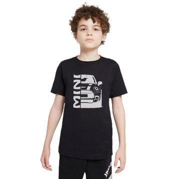Qivi Araba Mini Baskılı Unisex Çocuk Beyaz T-shirt
