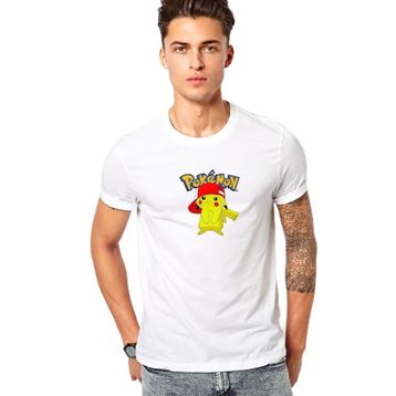Qivi Baskılı Beyaz Erkek Örme T-shirt