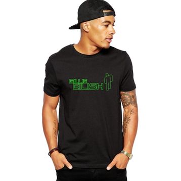 Qivi Baskılı Siyah Erkek Örme T-shirt