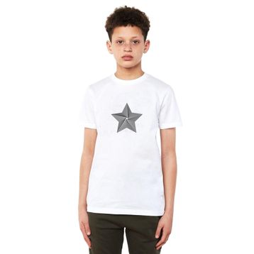 Qivi Beyaz Baskılı Unisex Çocuk T-shirt