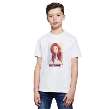 Qivi Black Pink In Your Area Baskılı Unisex Çocuk Beyaz T-shirt