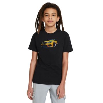 Qivi C63 Baskılı Unisex Çocuk Siyah T-shirt