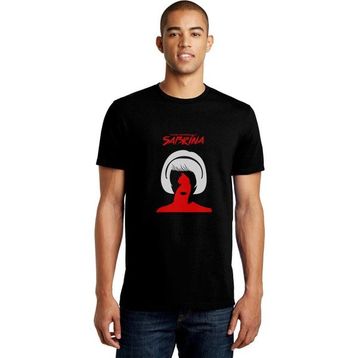 Qivi Chilling Adventures Of Sabrina Poster Baskılı Siyah Erkek Örme T-shirt
