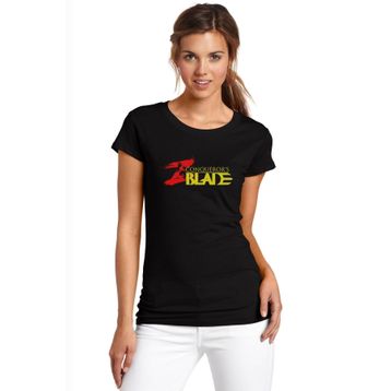 Qivi Conqueror' Balde Baskılı Örme Beyaz Kadın T-shirt