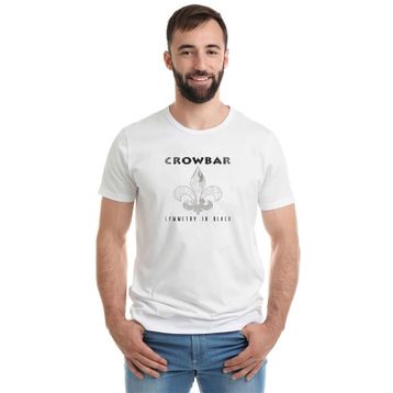 Qivi Crowbar Symmetry In Black Baskılı Siyah Erkek Örme T-shirt