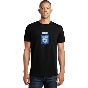 Qivi CSS Baskılı Siyah Erkek Örme T-shirt