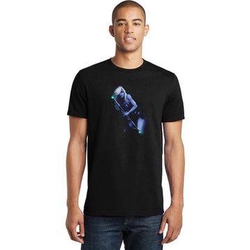 Qivi Dota 2 Drow Ranger 2 Anime Baskılı Siyah Erkek Örme T-shirt