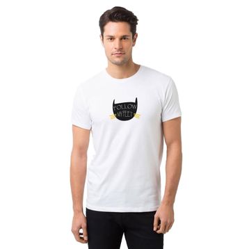 Qivi Follow Myfeet Baskılı Beyaz Erkek T-shirt