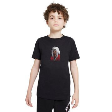 Qivi Jiraiya Sensei Baskılı Unisex Çocuk Siyah Sweatshirt