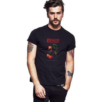 Qivi Kreator Renewal Baskılı Siyah Erkek Örme T-shirt