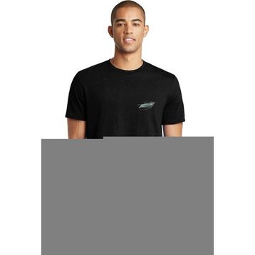 Qivi Leon Far Baskılı Siyah Erkek Örme T-shirt