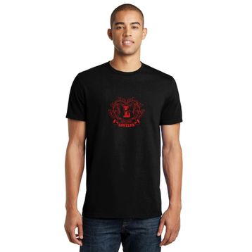 Qivi Lovelyz K Pop Woollim Baskılı Siyah Erkek Örme T-shirt
