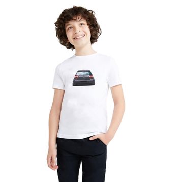 Qivi M6 Baskılı Beyaz Unisex Çocuk T-shirt