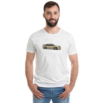 Qivi Nissan 240sx S13 Baskılı Beyaz Erkek T-shirt