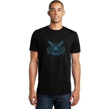 Qivi Of Warcraft Death Knight Ilya Semenov Baskılı Siyah Erkek Örme T-shirt