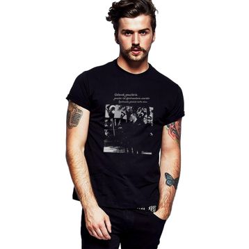 Qivi Öğretmenler Günü Gelecek Sizin Eserinizdir Atatürk Baskılı Siyah Erkek Örme T-shirt