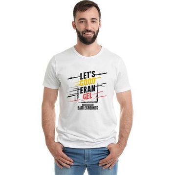Qivi Pubg Erangel Baskılı Beyaz Erkek T-shirt