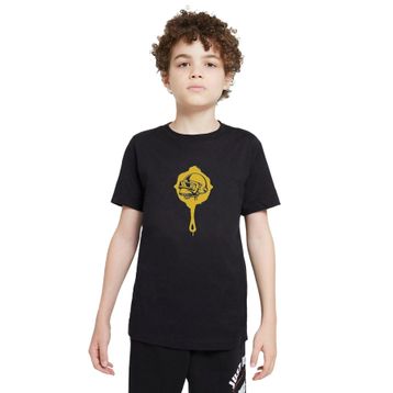 Qivi Pubg Kurukafa Tava Baskılı Siyah Unisex Çocuk T-shirt