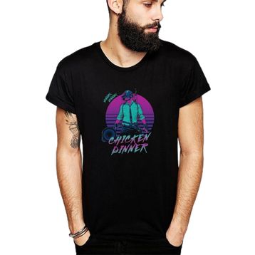 Qivi Pubg Winner Adam Baskılı Siyah Erkek Örme T-shirt