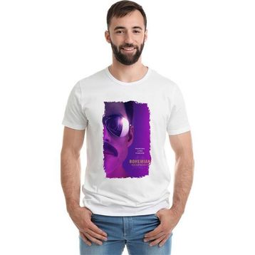 Qivi Queen Bohemıan Rhapsody Post Baskılı Beyaz Erkek T-shirt