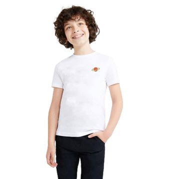 Qivi RF0726-COCTS Baskılı Unisex Çocuk Beyaz T-shirt