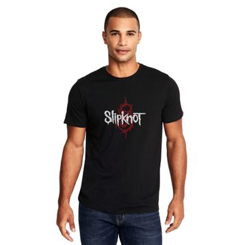 Qivi RF1123-ERKTS Slipknot Baskılı Beyaz Örme Erkek T-shirt