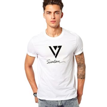 Qivi Seventeen Baskılı Beyaz Erkek T-shirt