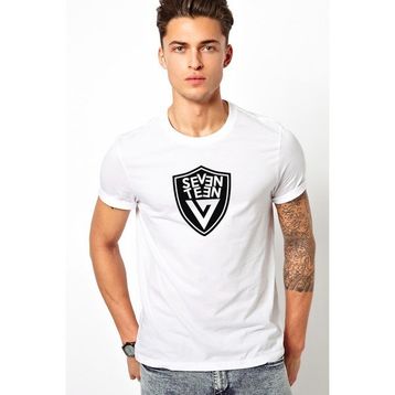 Qivi Seventeen Logo Baskılı Beyaz Erkek T-shirt