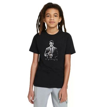 Qivi SFK0490-COCTS Baskılı Unisex Çocuk Siyah Sweatshirt