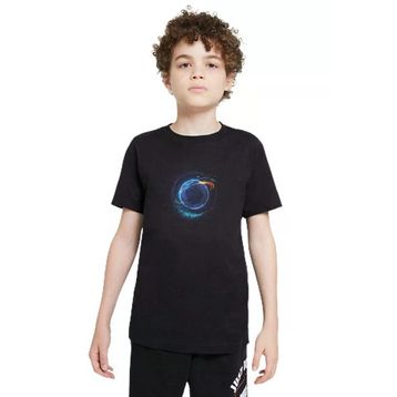 Qivi SFK0608-COCTS Renkli Dünya Baskılı Unisex Çocuk Siyah Sweatshirt