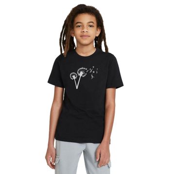 Qivi Silhouette Dandylion Flight Baskılı Siyah Erkek Çocuk T-shirt