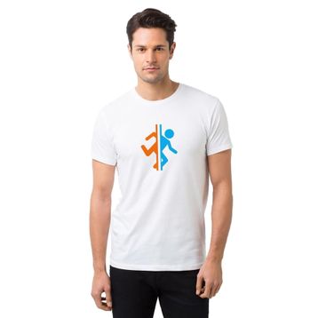 Qivi Silhouette Portal Baskılı Beyaz Erkek T-shirt