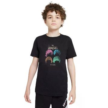 Qivi The Beatles 1965 Colors Rock Metal Baskılı Unisex Çocuk Siyah Sweatshirt