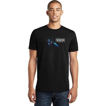 Qivi The Last Of Us Outbreak Day Baskılı Siyah Erkek Örme T-shirt