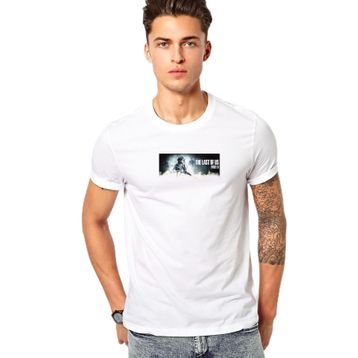 Qivi The Last Of Us Part 2 Baskılı Beyaz Erkek Örme T-shirt