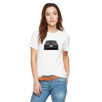 Qivi Toyota Supra A80 Baskılı Beyaz Örme Kadın T-shirt