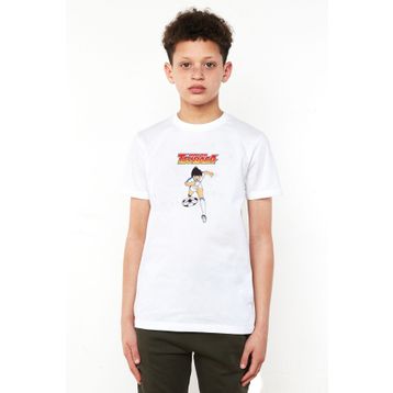Qivi Tsubasa Baskılı Beyaz Erkek Çocuk T-shirt