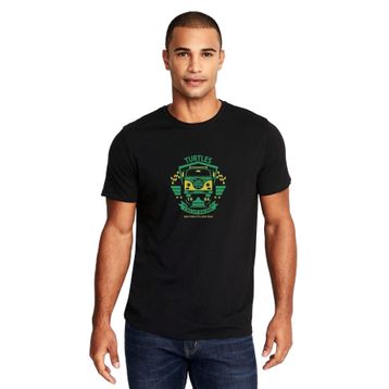 Qivi Turtles Baskılı Beyaz Erkek Örme T-shirt