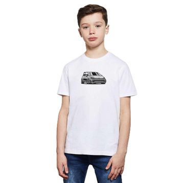 Qivi TYC00376921215 Vw Golf Gtı Baskılı Unisex Çocuk Beyaz T-shirt